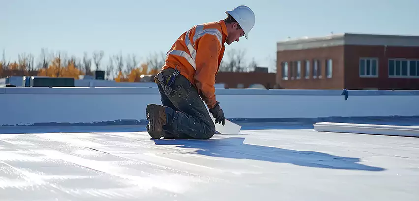 Flat Roof Drain Installation in New Lenox