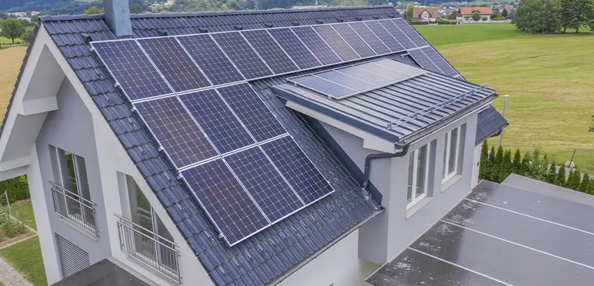 Residential Solar Roof Installation in New Lenox