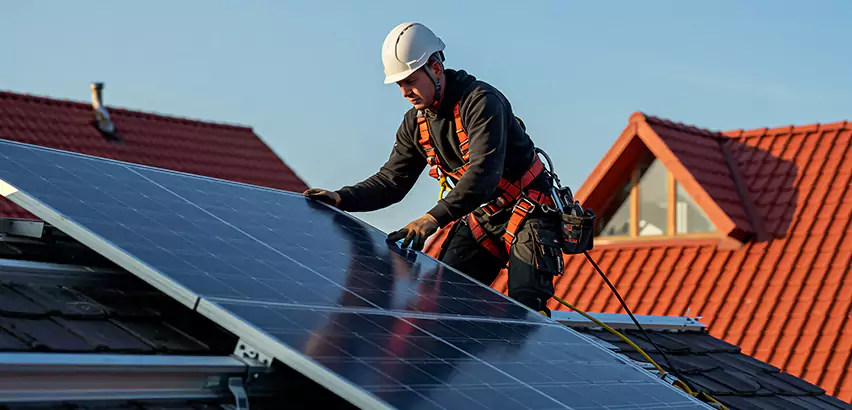 Solar Panels on Steel Roof Installation in New Lenox